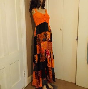Vintage patchwork maxi
